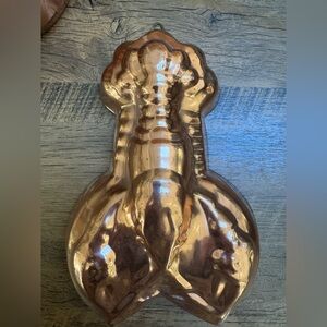 Vintage Copper Lobster Mold